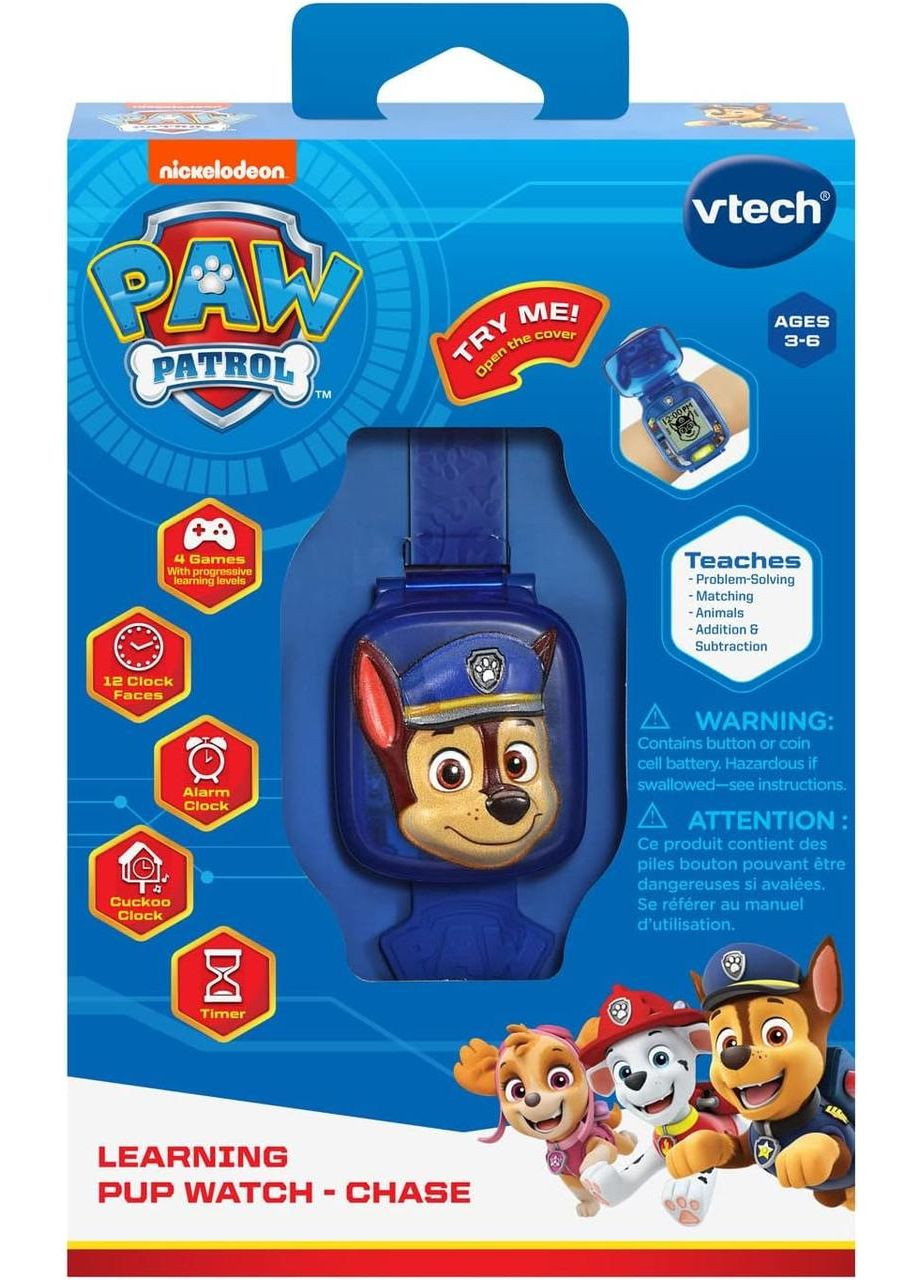 Щенячий патруль Інтерактивний дитячий годинник з Гонщиком Оригінал PAW Patrol Learning Pup Watch Chase Spin Master (365251664)