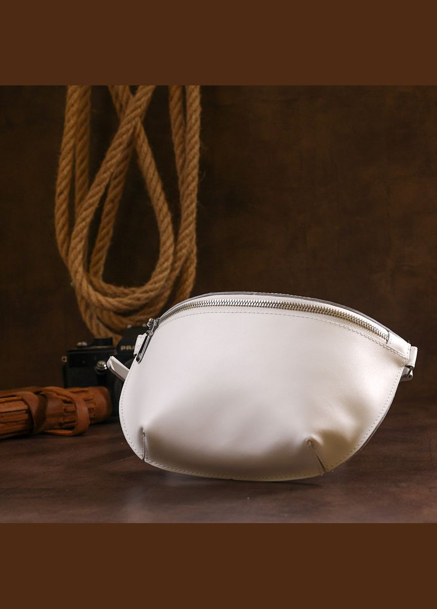 Кожаная женская бананка 16384 Shvigel (329146387)