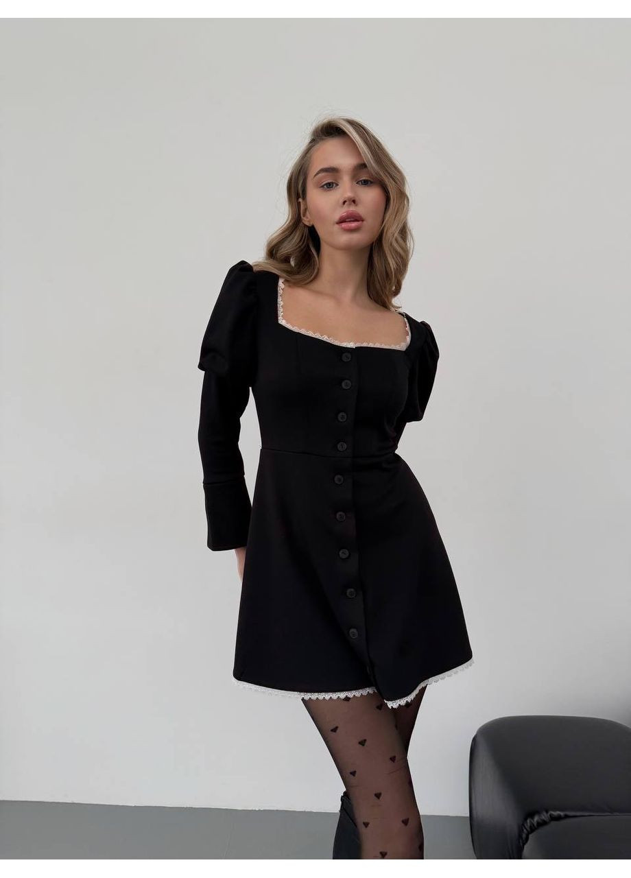 Чорна кежуал жіноча сукня з італійського трикотажу алекс Україна однотонна