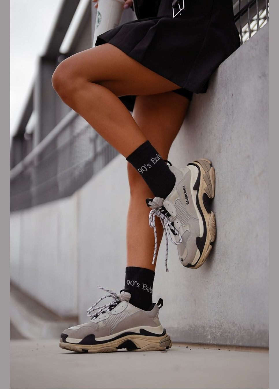 Чорні жіночі шкарпетки Milena написи (322316934)