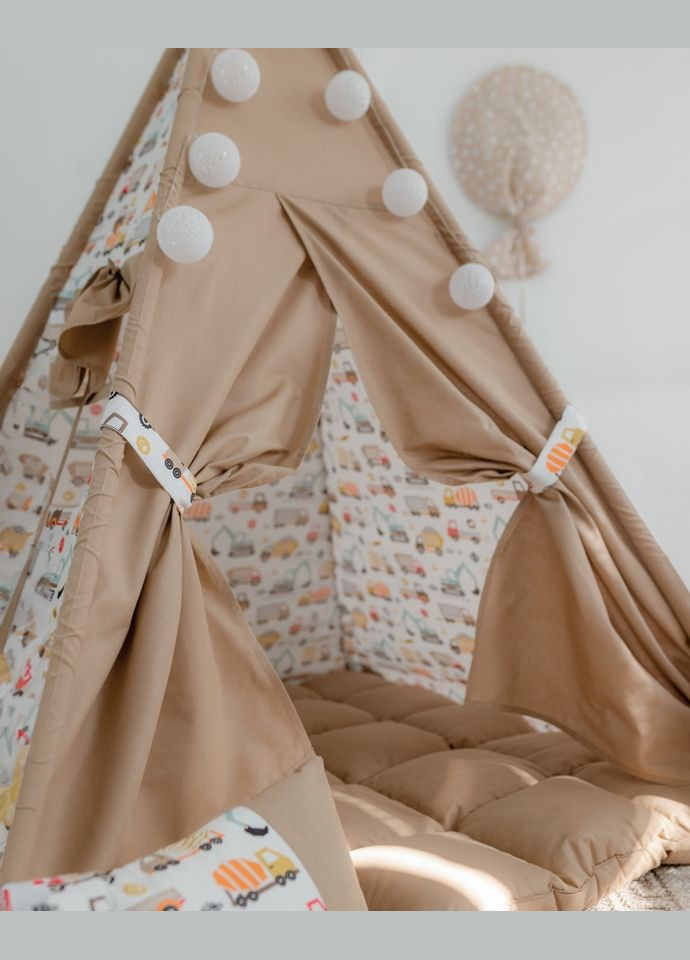 Вігвам для дитини Машинки з матрасиком БОН БОН + кошик для іграшок + підвісна гойдалка Повний комплект! No Brand (316256893)