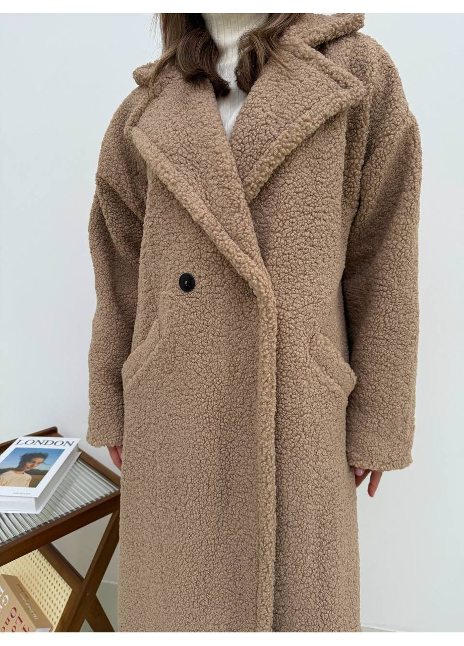 Бежевое зимнее Пальто Україна