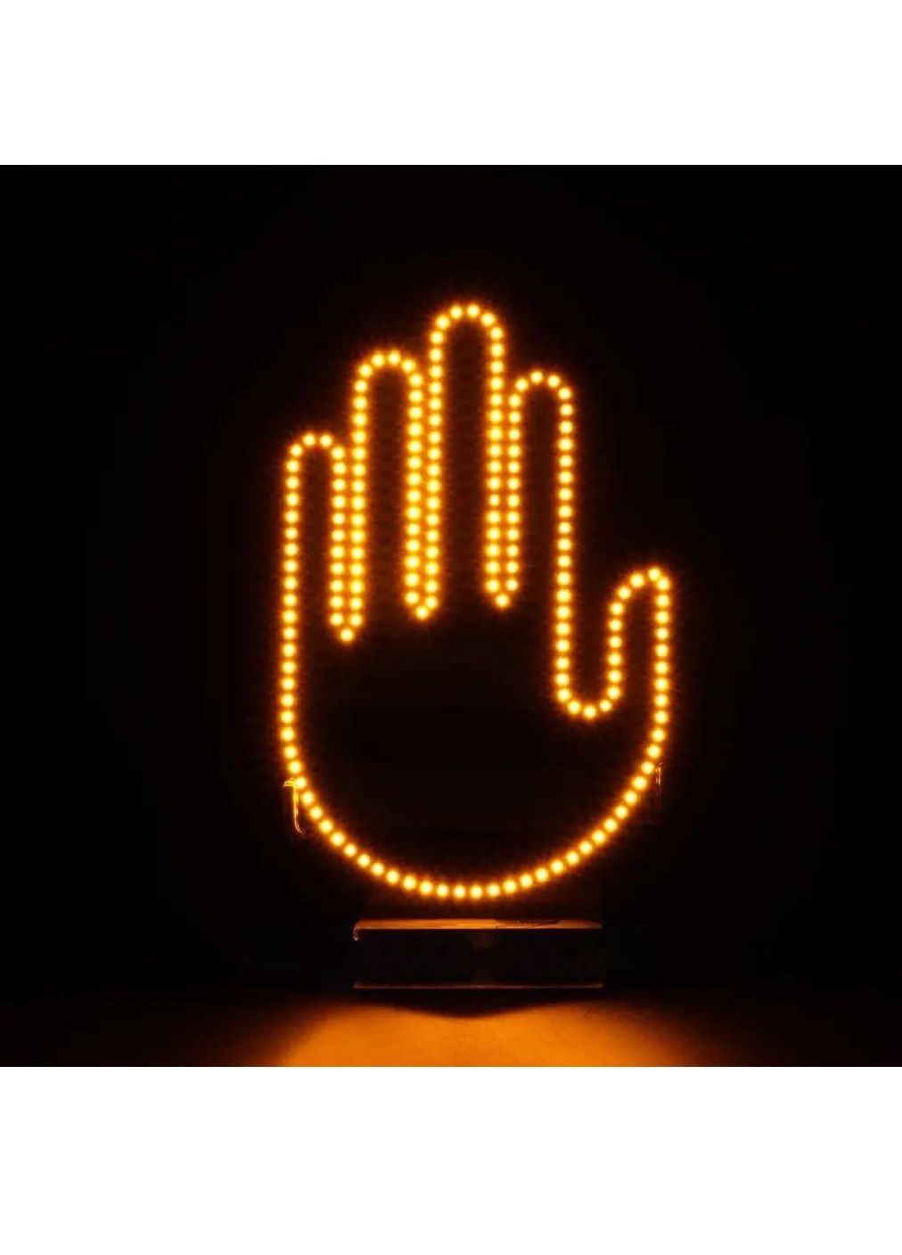 Подсветка светодиодная на заднее стекло в машину автомобиль LED-ладонь рука с жестами пультом управления (476782-Prob) Unbranded (290840527)