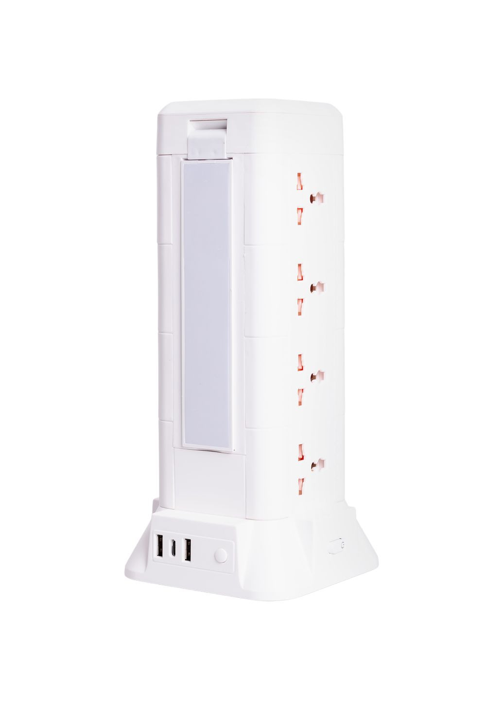 Мережевий фільтр-подовжувач TOWER 12 розеток LED 3xUSB-A 1xUSB-C 4.8м (HP-5-11MF) No Brand (338597635)