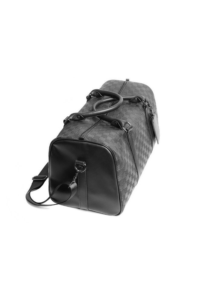 Дорожня сумка для ручної поклажі в літак з екошкіри чорна для чоловіків і жінок ProDobro (363222246)