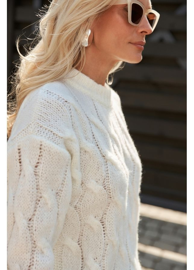 Білий демісезонний светр 2890 Bellise