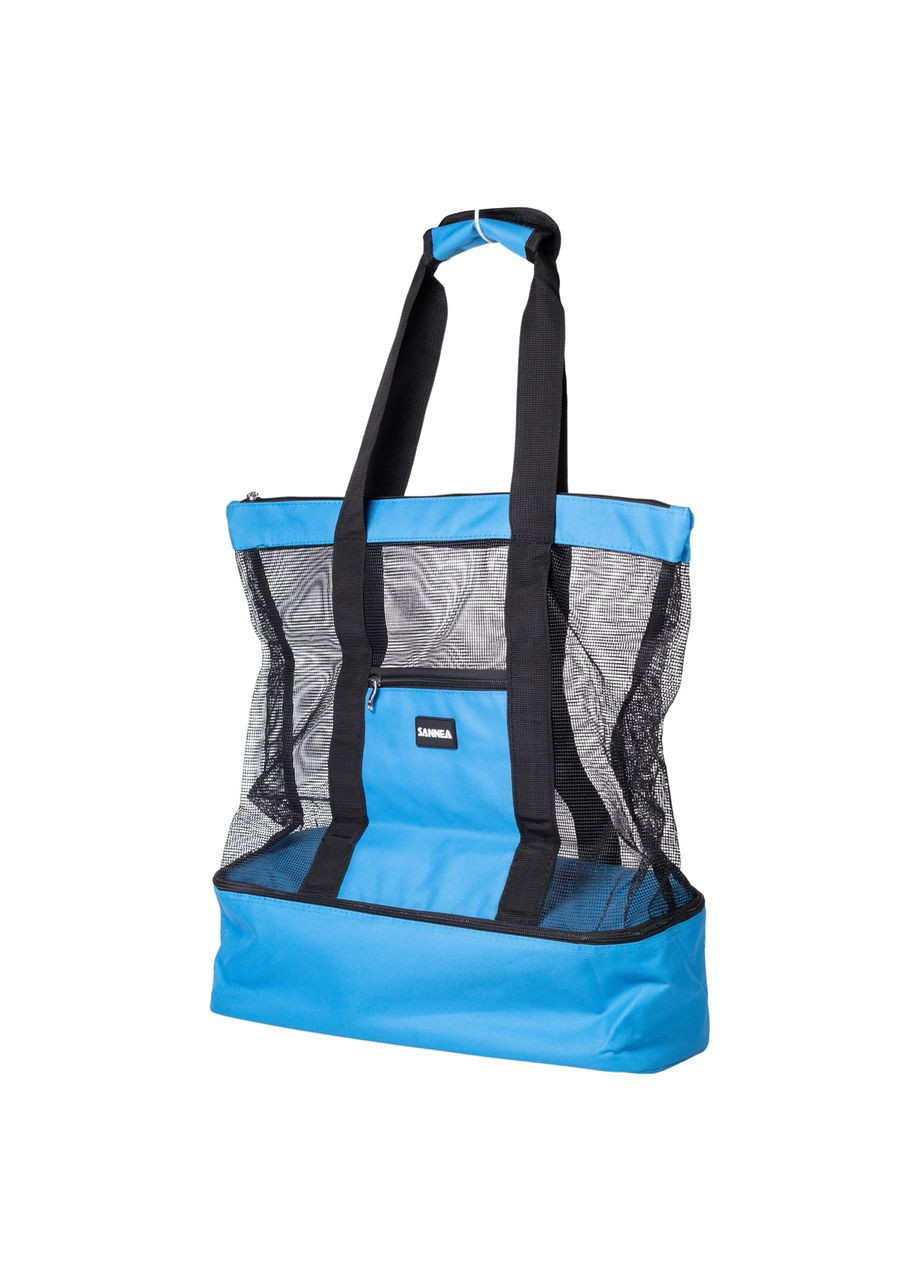 Пляжная сумка холодильник термосумка для пикника и природы голубая вместительная с влагозащитой ProDobro (364192077)