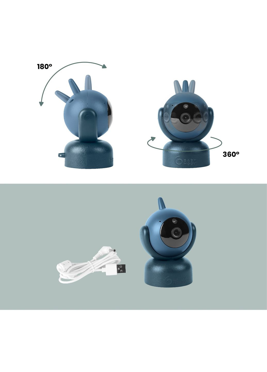 Додаткова камера до відеоняні YOO Master Plus 5 синя () Babymoov A014428 (328395589)