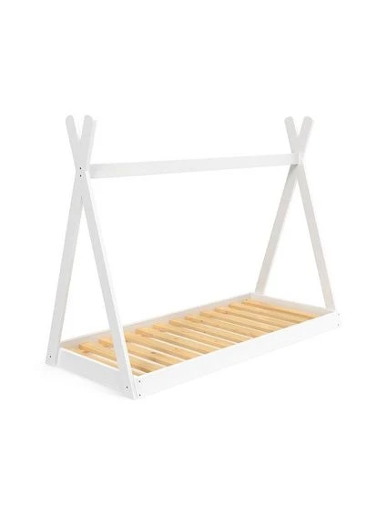 Дерев'яне ліжко для підлітка Вігвам біле 160х80 см SportBaby (390784142)