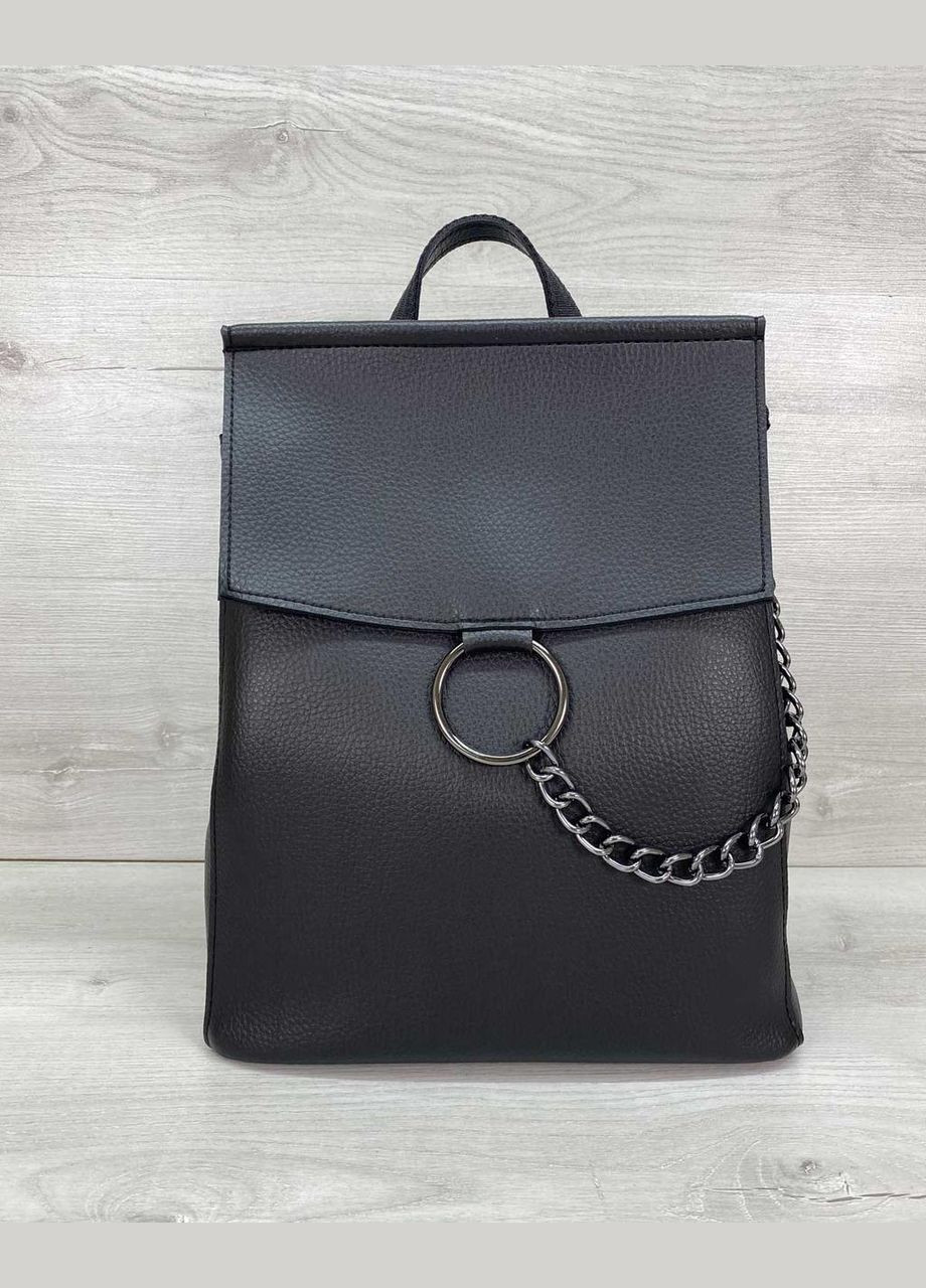 Сумка-рюкзак жіноча «Маріо» чорна Guris (354710835)