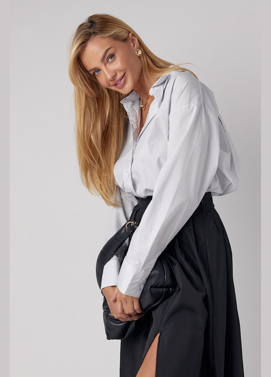 Светло-серая рубашка Lurex