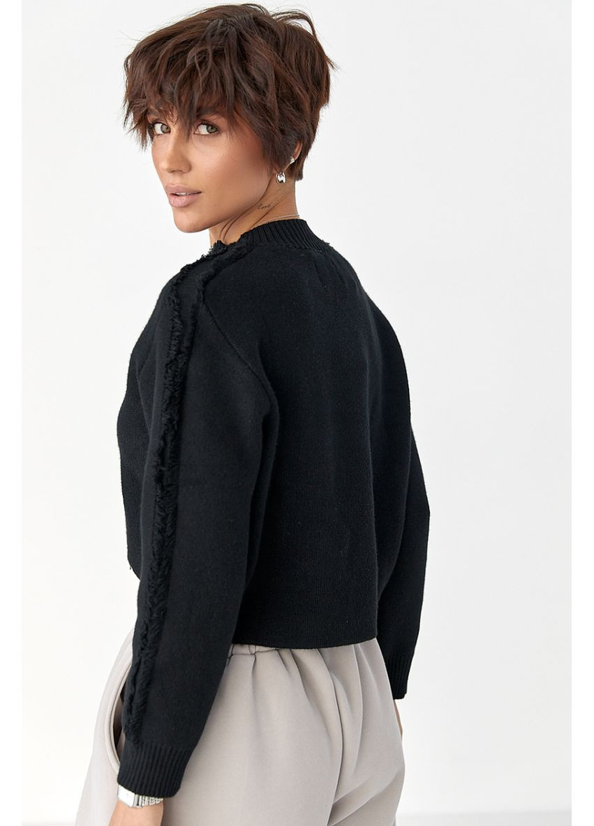 Черный демисезонный кардиган Lurex