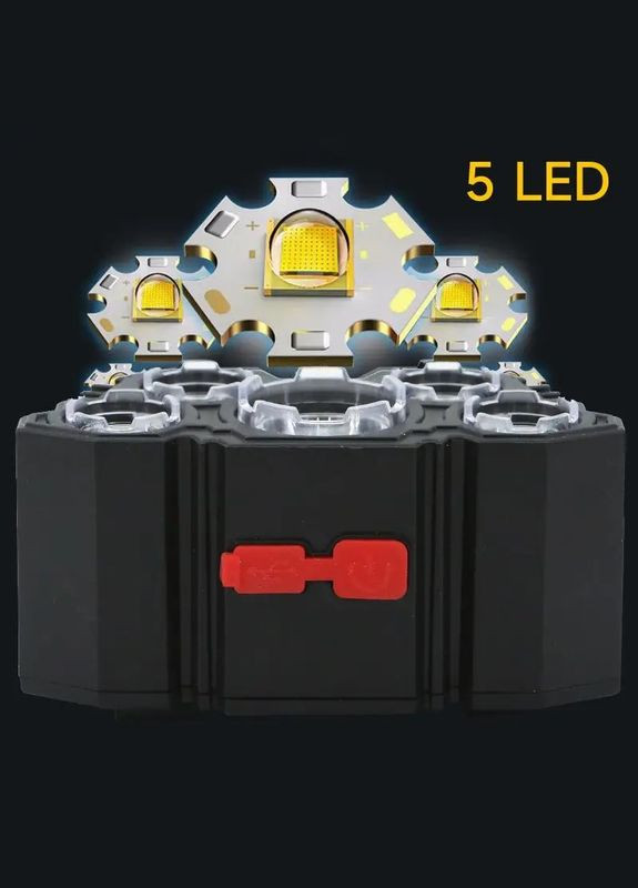 Ліхтар налобний 5 в 1 No Brand (351394684)