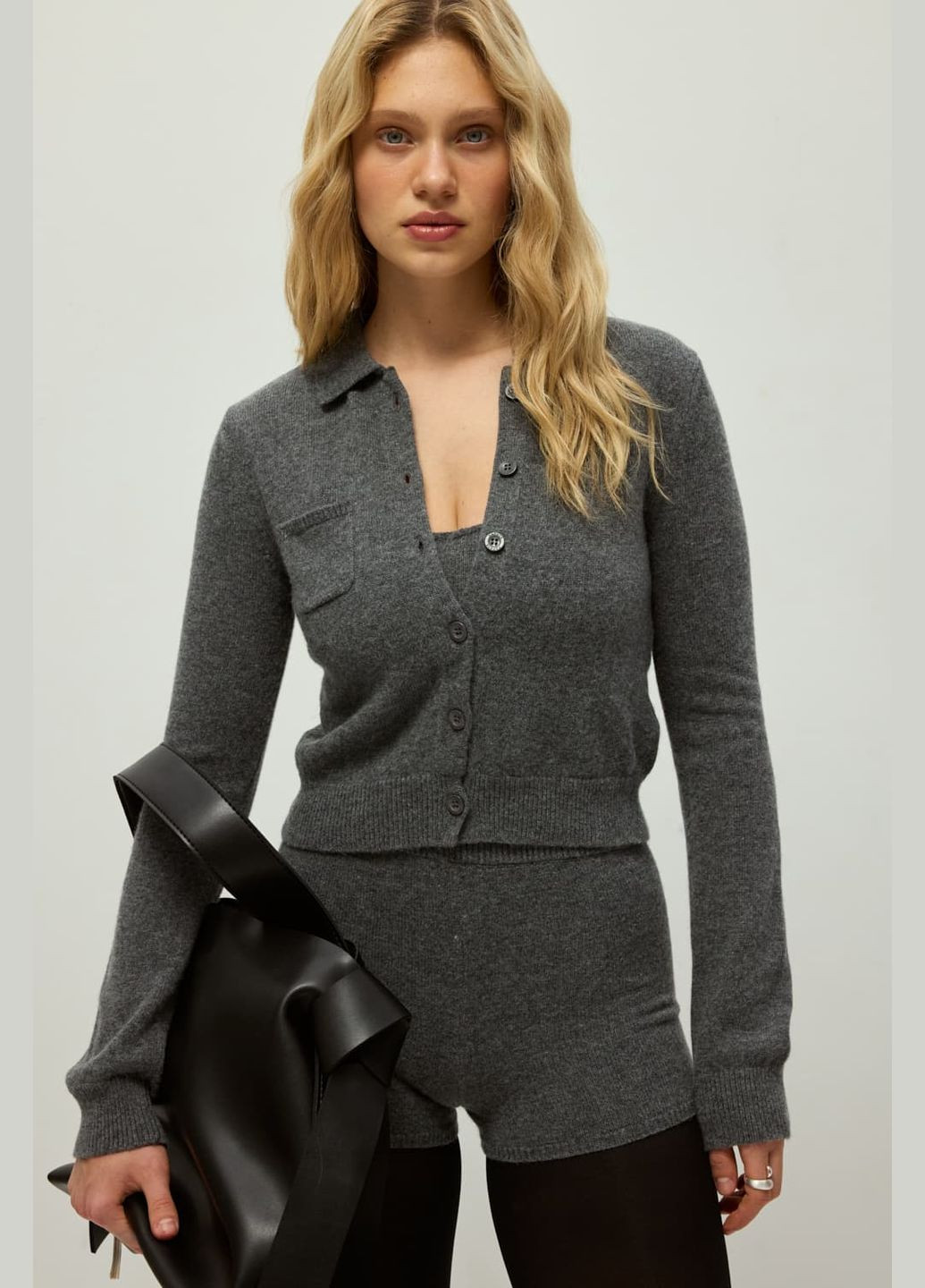 Шорты с добавлением шерсти ягненка Серый 7006 Papaya (307364763)