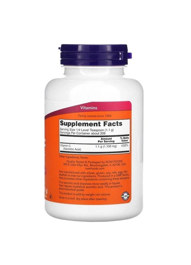 Вітаміни та мінерали Vitamin C Crystals, 227 грам Now (322210185)