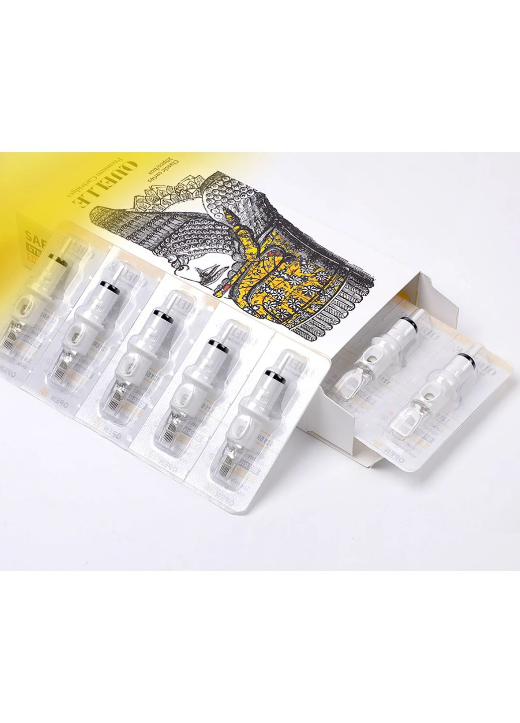 Одноразовые премиум тату картриджи (0.35mm) для плотной окраски, теней Round Magnum 10 шт. Quelle (369936248)