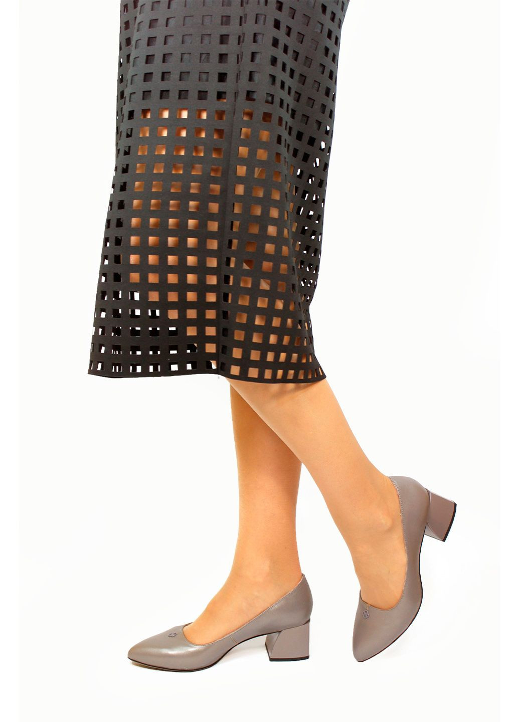 It-Girl Женские туфли лодочки серый з натуральная кожа, — лето (317447636)