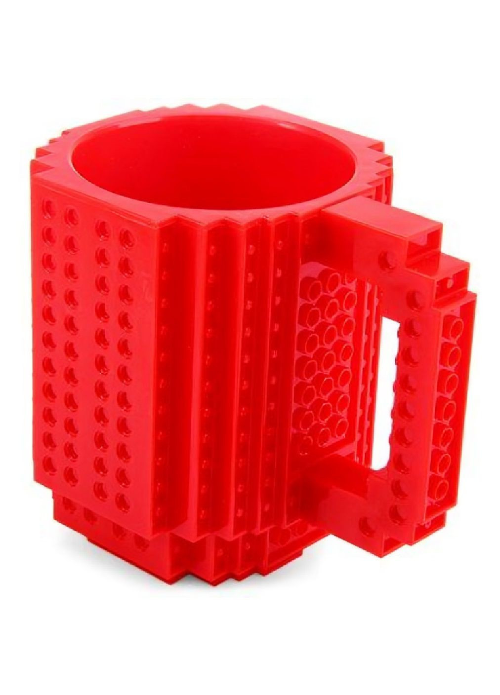 Чашка кружка конструктор с ручкой детская для детей мальчиков девочек Лего с деталями 13х13 см 350 мл (478725-Prob) Бордовая Unbranded (309759310)