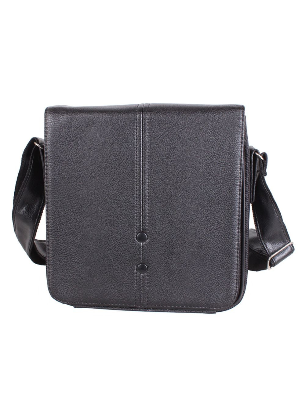 Мужская сумка из кожзама 302506 черная No Brand (370848445)