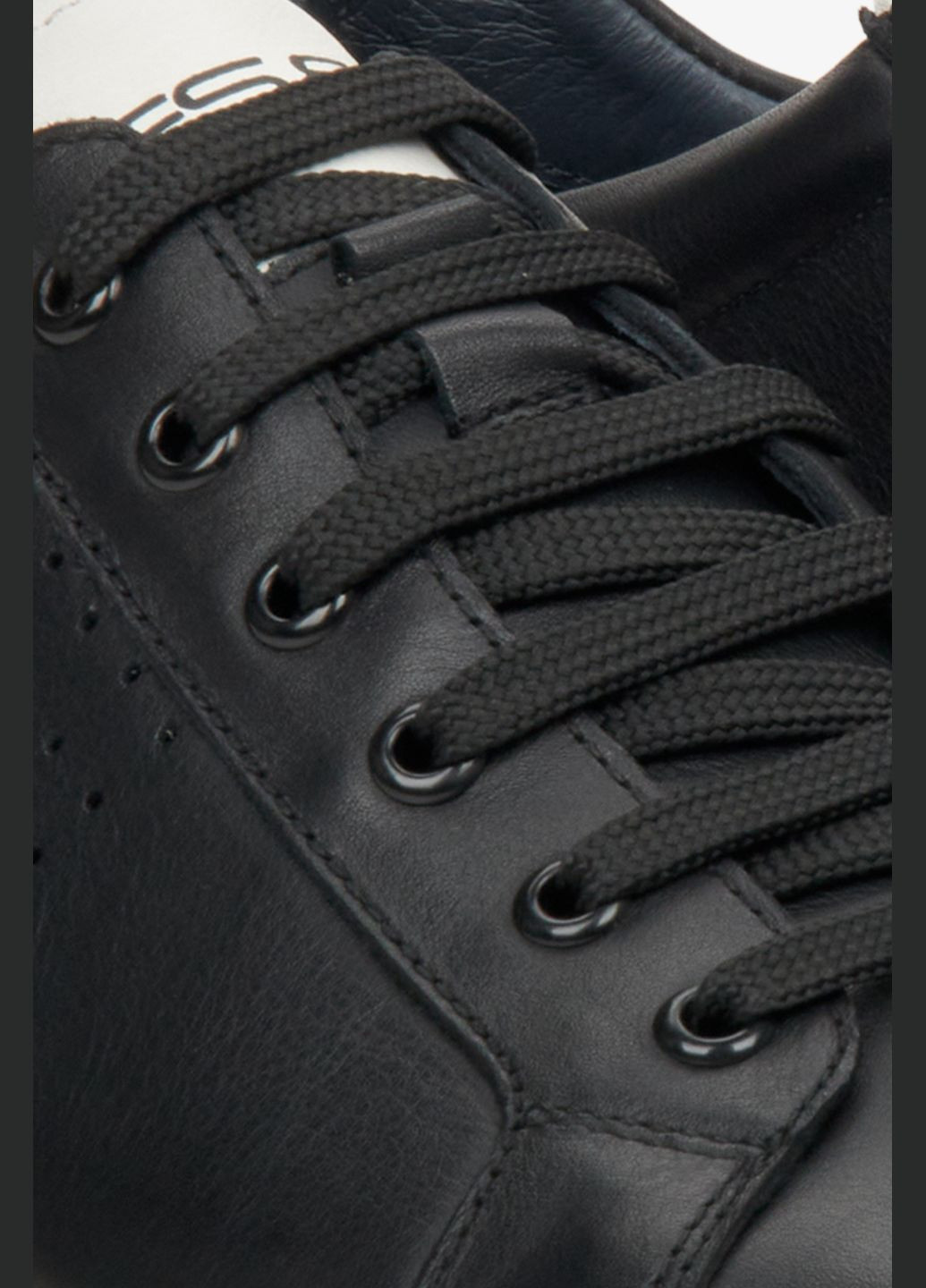 Черные кеды низкие, цвет черный ES8