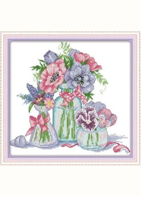 Набор для вышивания по нанесённой на канву схеме "Fly Side by Side".AIDA 14CT printed, 31*30 см Joy Sunday (313613059)