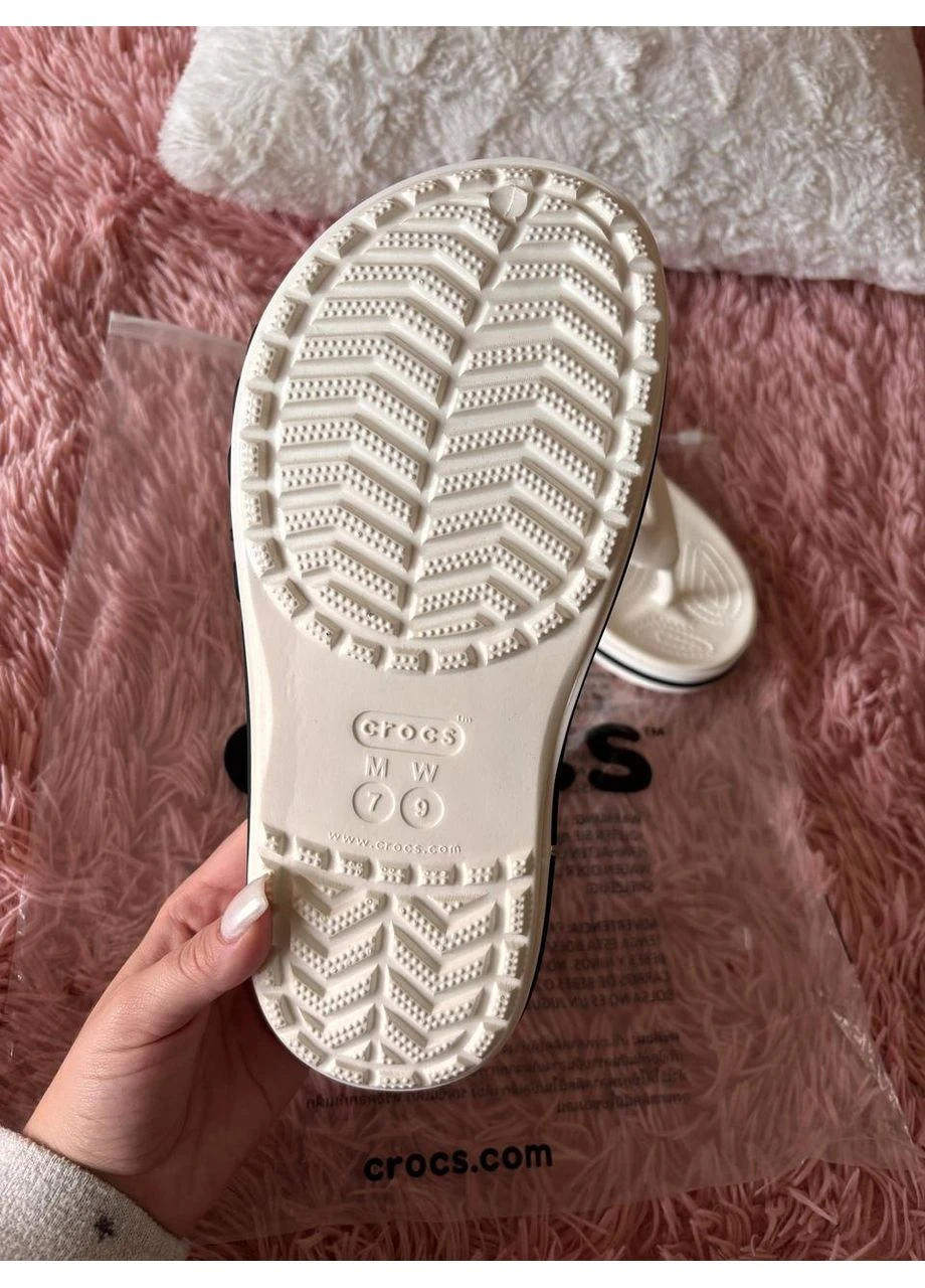 В’єтнамки крокс білі жіночі / чоловічі літні шльопанці Crocs (375865009)