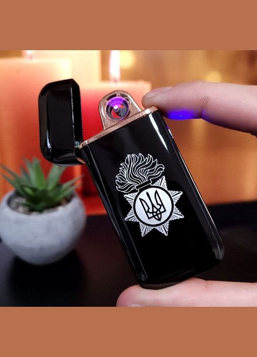 Електрична імпульсна запальничка USB з лазерним гравіюванням BASIC, з обох сторін. Подарунок для чоловіка No Brand (300672365)