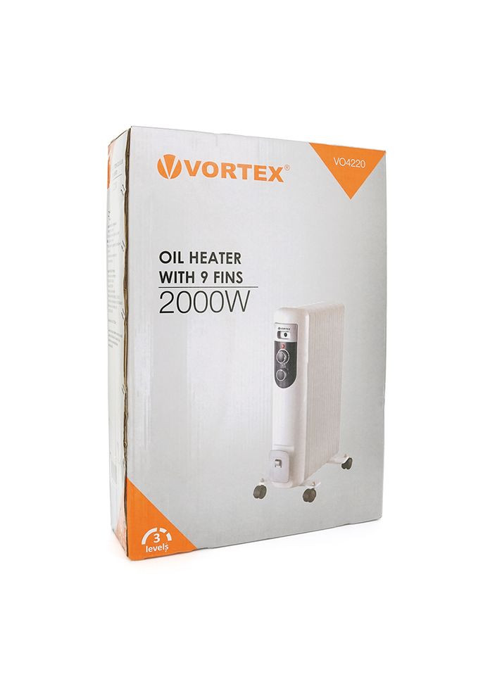 Радіатор масляний VO4220, 9 ребер, 3 рівні потужності, 2000 Вт Vortex (315434487)
