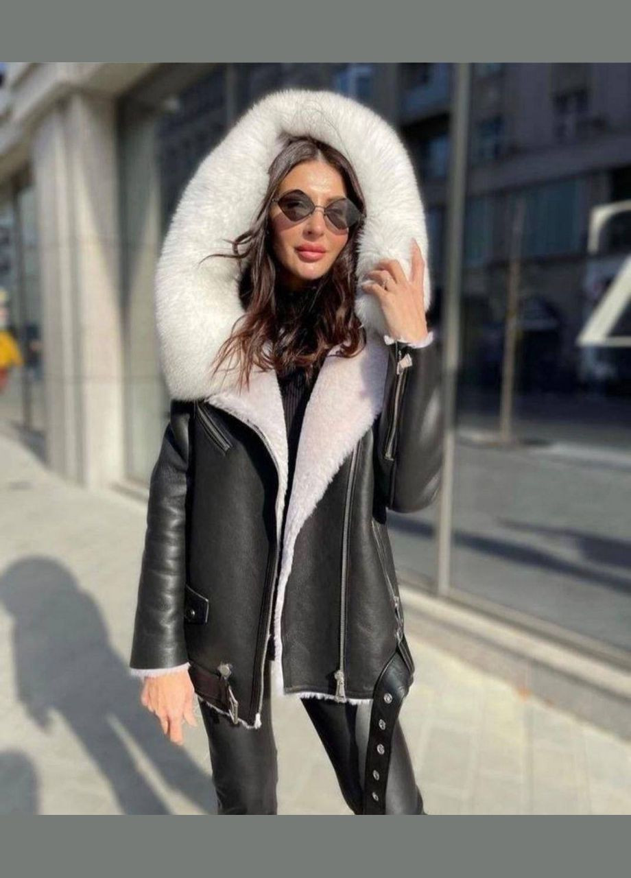 Дубленка с капюшоном Garna (307801282)