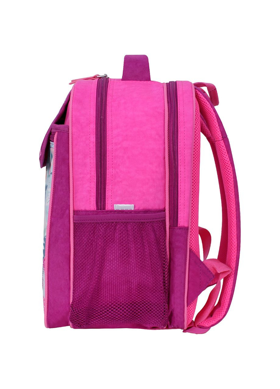 Шкільний рюкзак для дівчинки "Ведмедик" з ортопедичною спинкою Відмінник 20 л 143 малиновий 880 (0058070) Bagland (298570733)