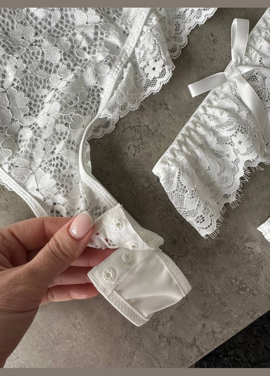 Соблазнительный полупрозрачный кружевной боди No Brand (322416550)