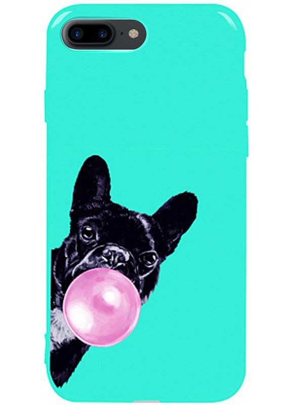 Чехол накладка Pure TPU 2mm Print Case Apple iPhone 7 Plus/8 Plus #75 Bubbledog Mint Toto (301784180)