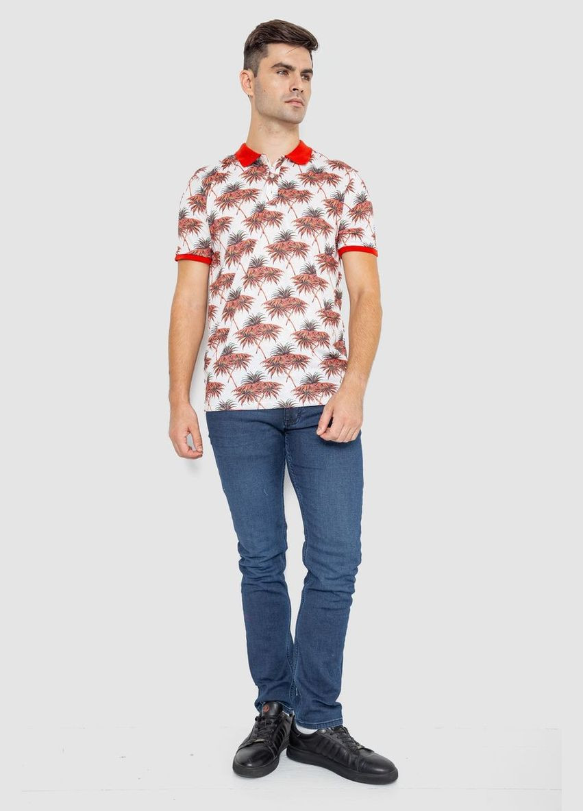 Поло чоловіче з принтом Ager 247R309 (302214709)