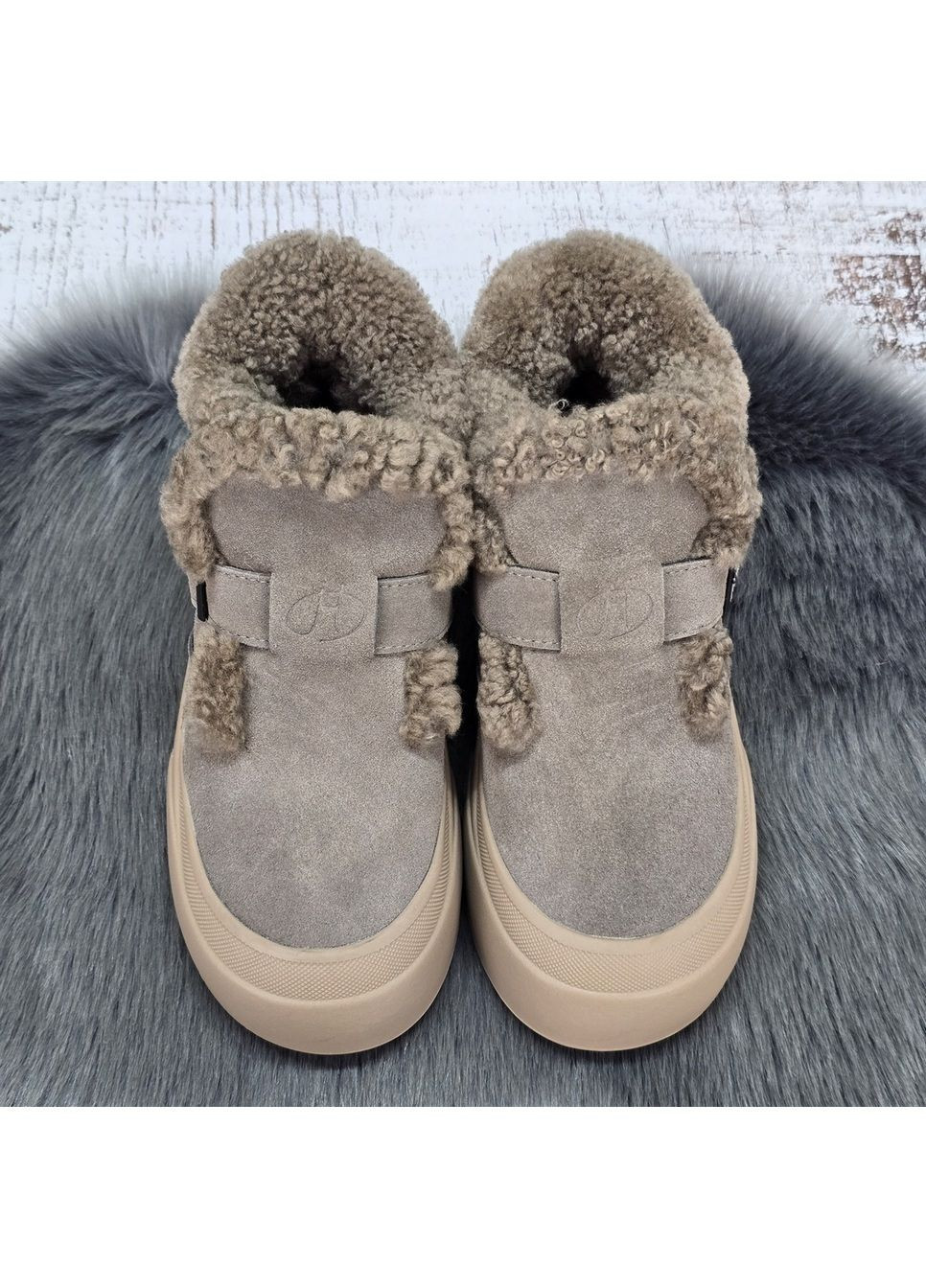 Жіночі зимові черевики з натуральної замші на хутрі Hengji (365718504)