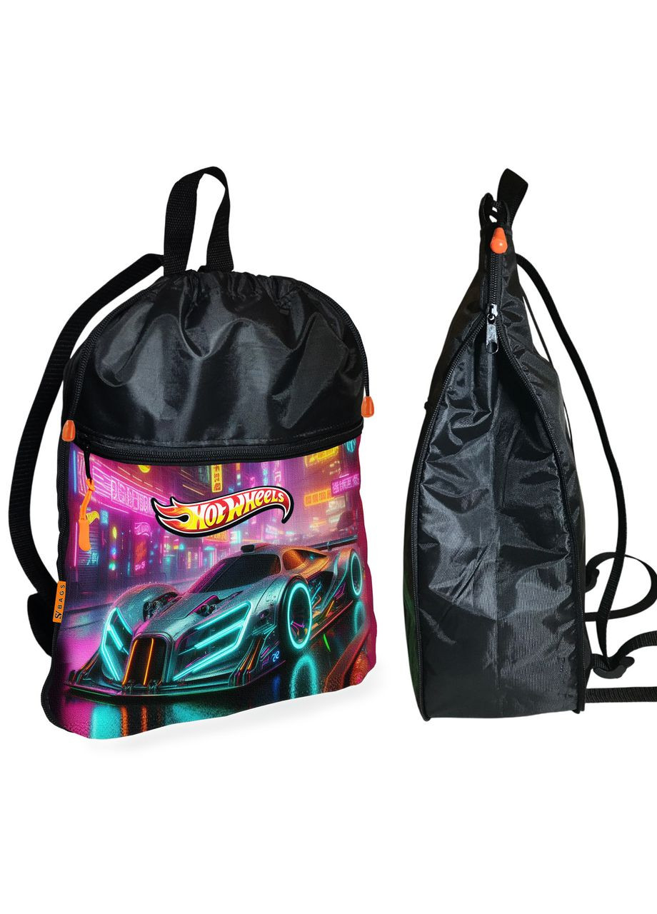 Рюкзак-мішок для школи Хот Вілс «Hot Wheels» дитяча сумка для взуття та спортивного одягу (1714) No Brand (325814836)