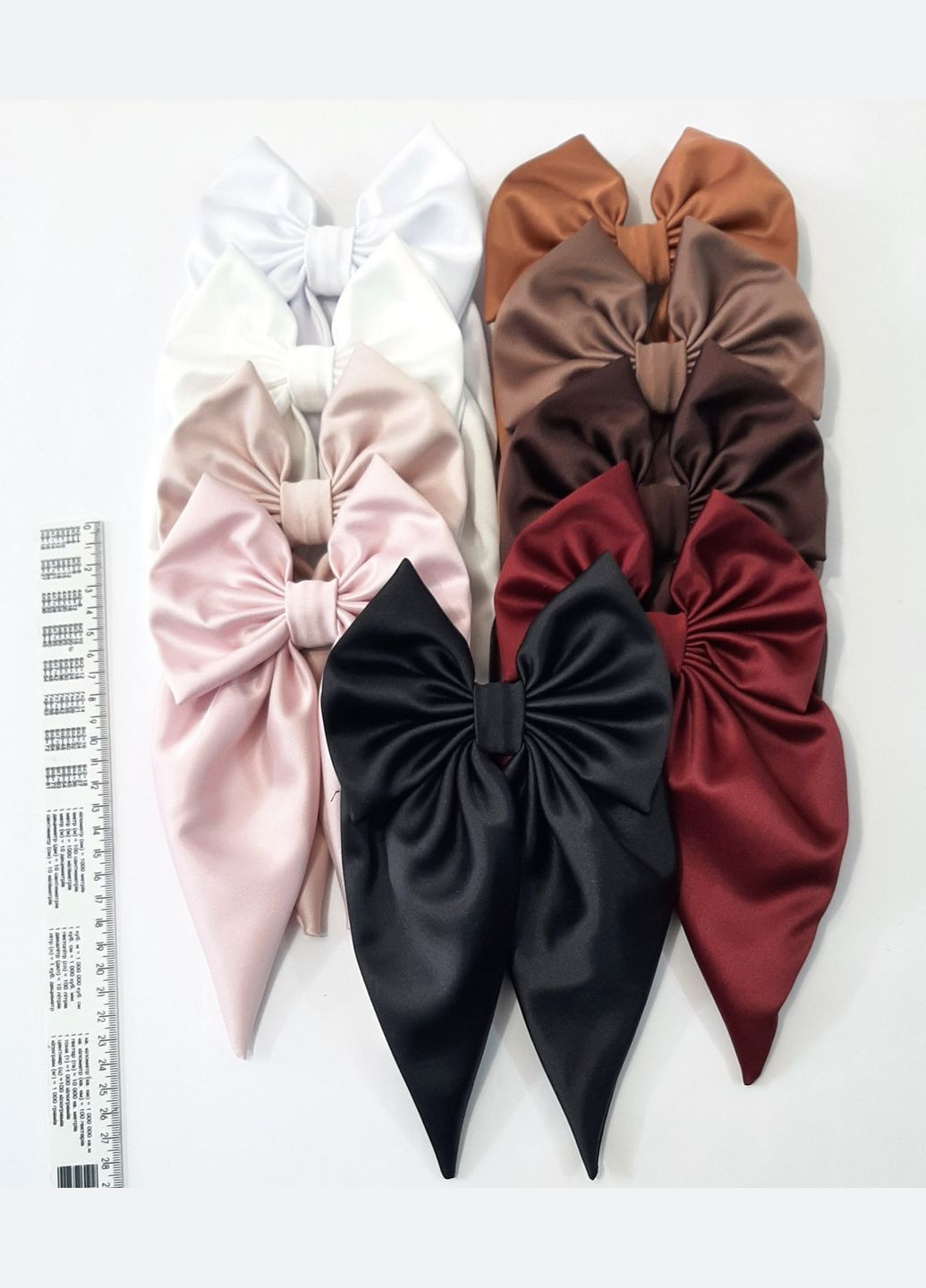 Бант великий атласний заколка Cleopatra 555-106 (330775162)