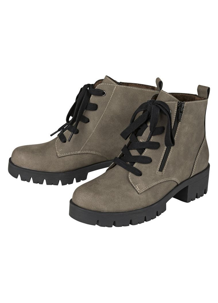 Черевики зі штучної шкіри для жінки Footflexx 424548 коричневий Esmara (363620450)