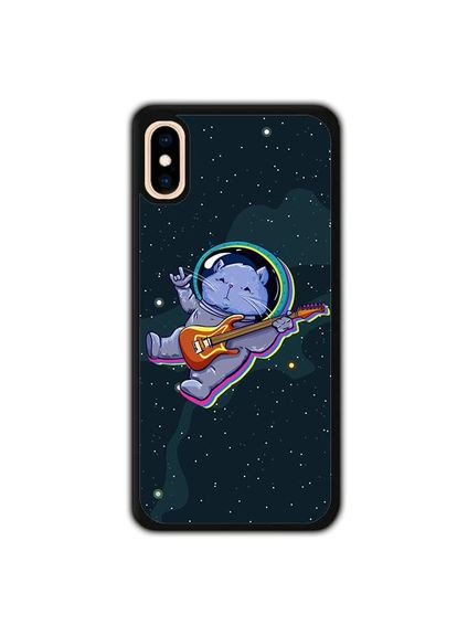 Чехол для Apple Iphone XS MAX Кот музыкант Черный No Brand (302083675)