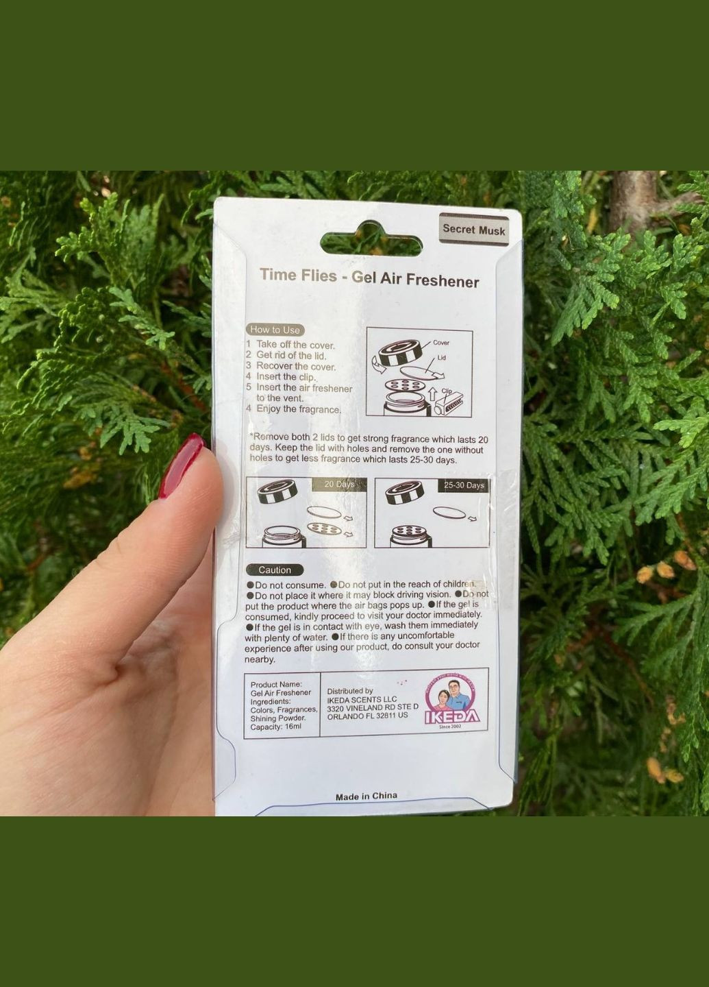 Ароматизатор для авто IKEDA Secret Musk Освежитель воздуха 2шт - Ароматизаторы No Brand (342369319)