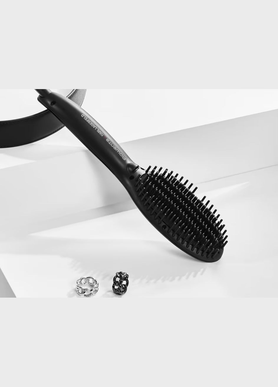 Щетка-выпрямитель Powerstraight Karl Lagerfeld CF582LF0, Black Rowenta (361111401)