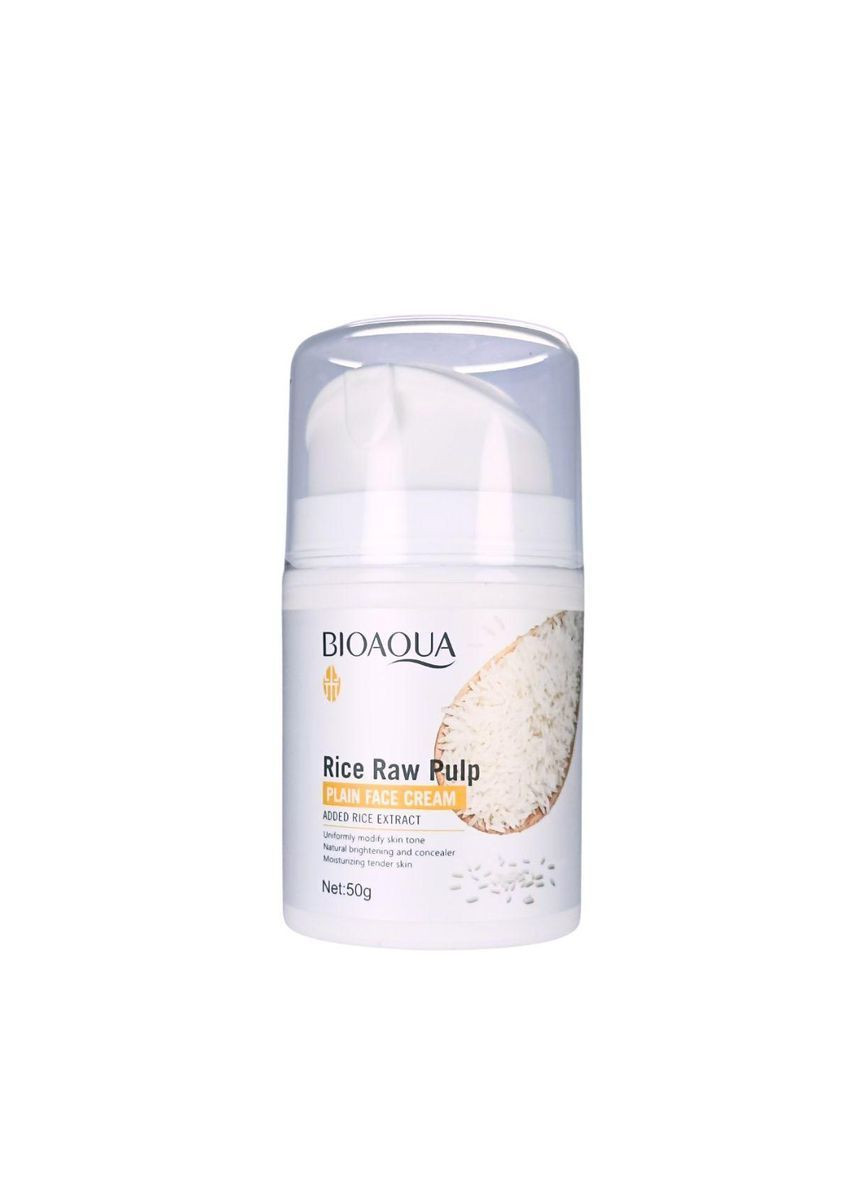 Bioaqua Крем для обличчя зволожувальний Rice Raw Pulp з екстрактом рису, 50 г — Крем, Китай (367269778)