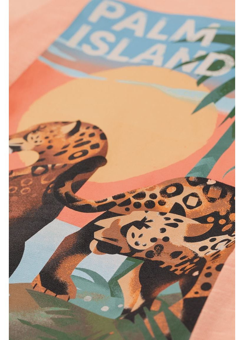 Лососевая летняя футболка H&M