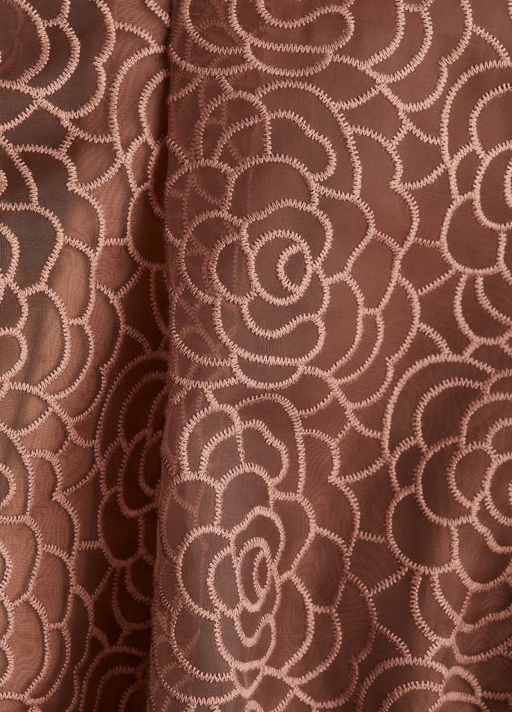 Коричнева коктейльна сукня H&M однотонна