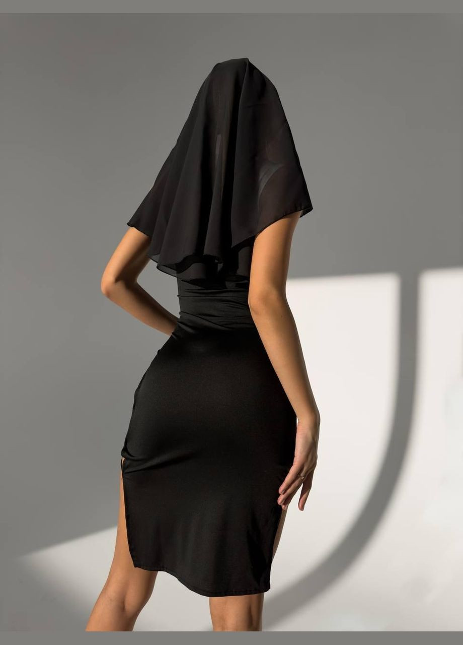 Черный демисезонный женский соблазнительный комплект (2581) GT