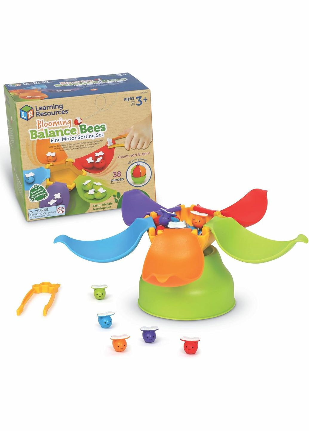 Набор для сортировки и счета Балансирующие пчелы от Blooming Balance Bees Learning Resources (338426027)