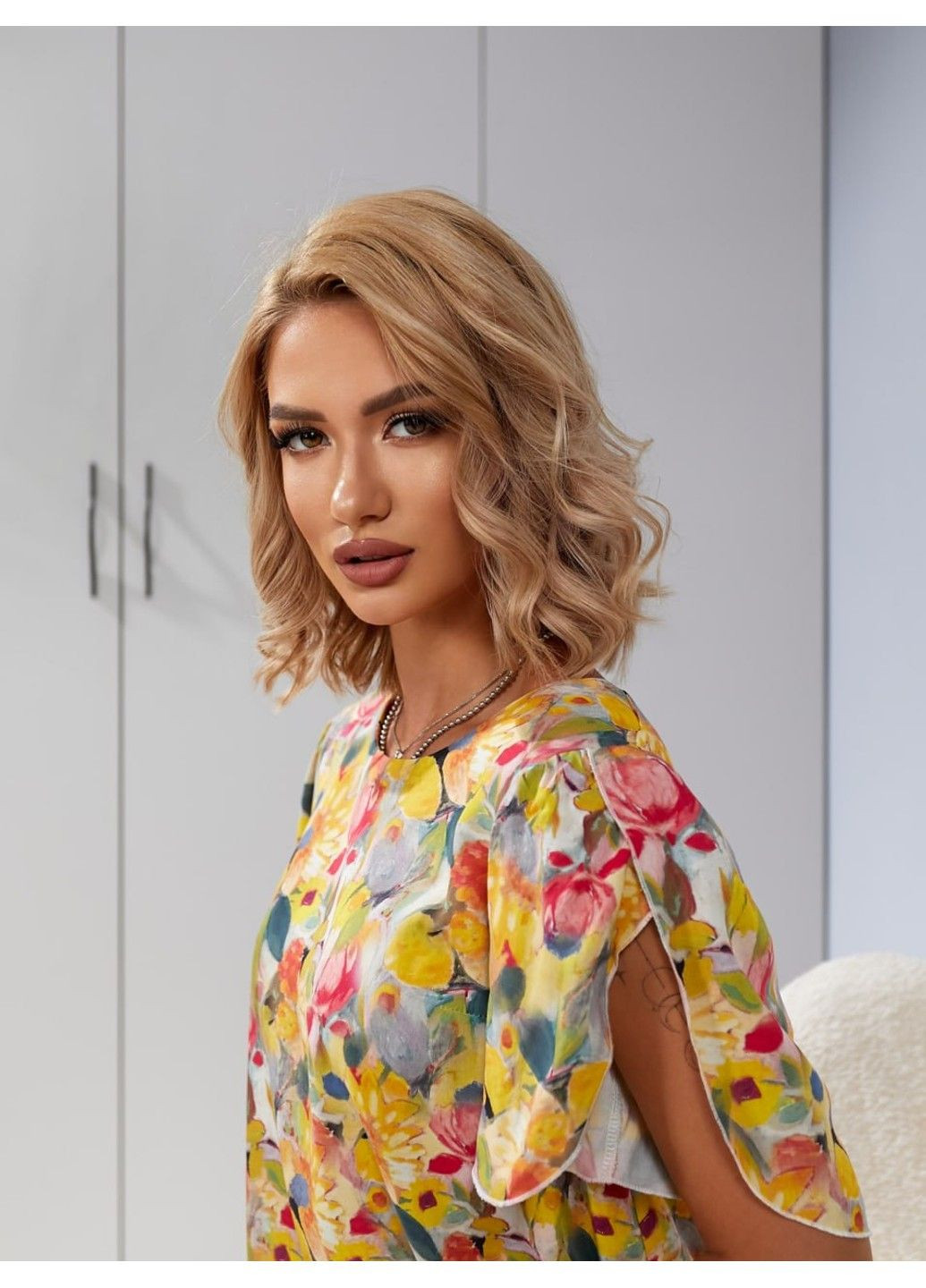 Жовтий сукня 200760/5 DIA COSA