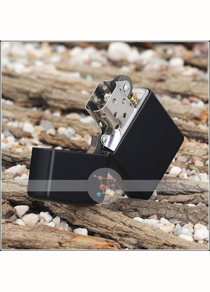 Комплект Запальничка 218 CLASSIC black matte + Бензин + Кремені в подарунок Zippo (316618862)