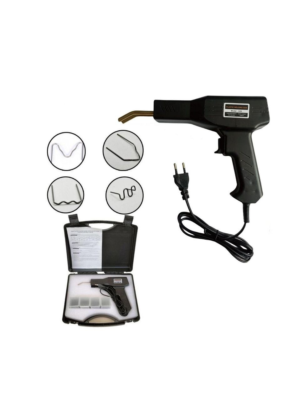 Паяльник для ремонта пластика электрический 200 скоб Черно-белый (H051149) No Brand (360768350)