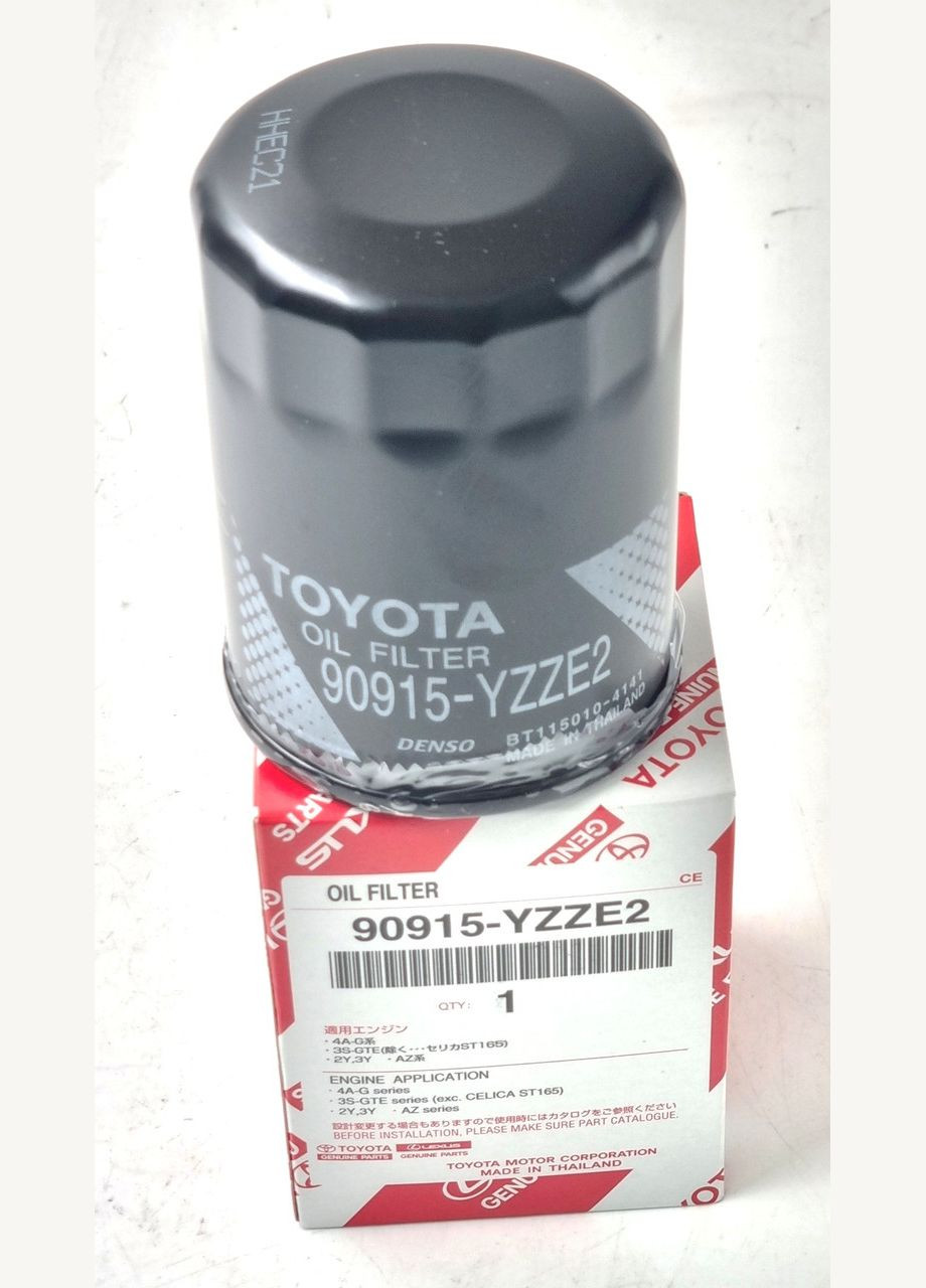 Фильтр масляный, оригинал 90915-YZZE2 Камри 2001–Авенсис 2003–Королла 2002–2006 Toyota RAV4 (345738612)