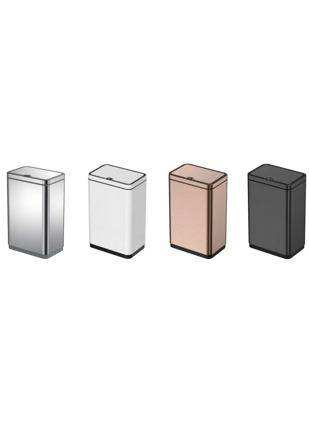 Відро для сміття сенсорне прямокутне TC-020212-02 12 л колір нержавійка (KR5584) KOER (341331714)